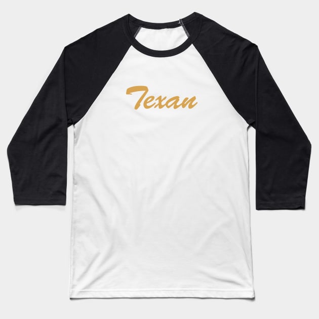 Texan Baseball T-Shirt by Novel_Designs